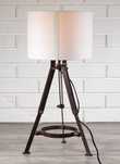 Lampa stołowa loft w stylu industrialnym mosiądz NOWA