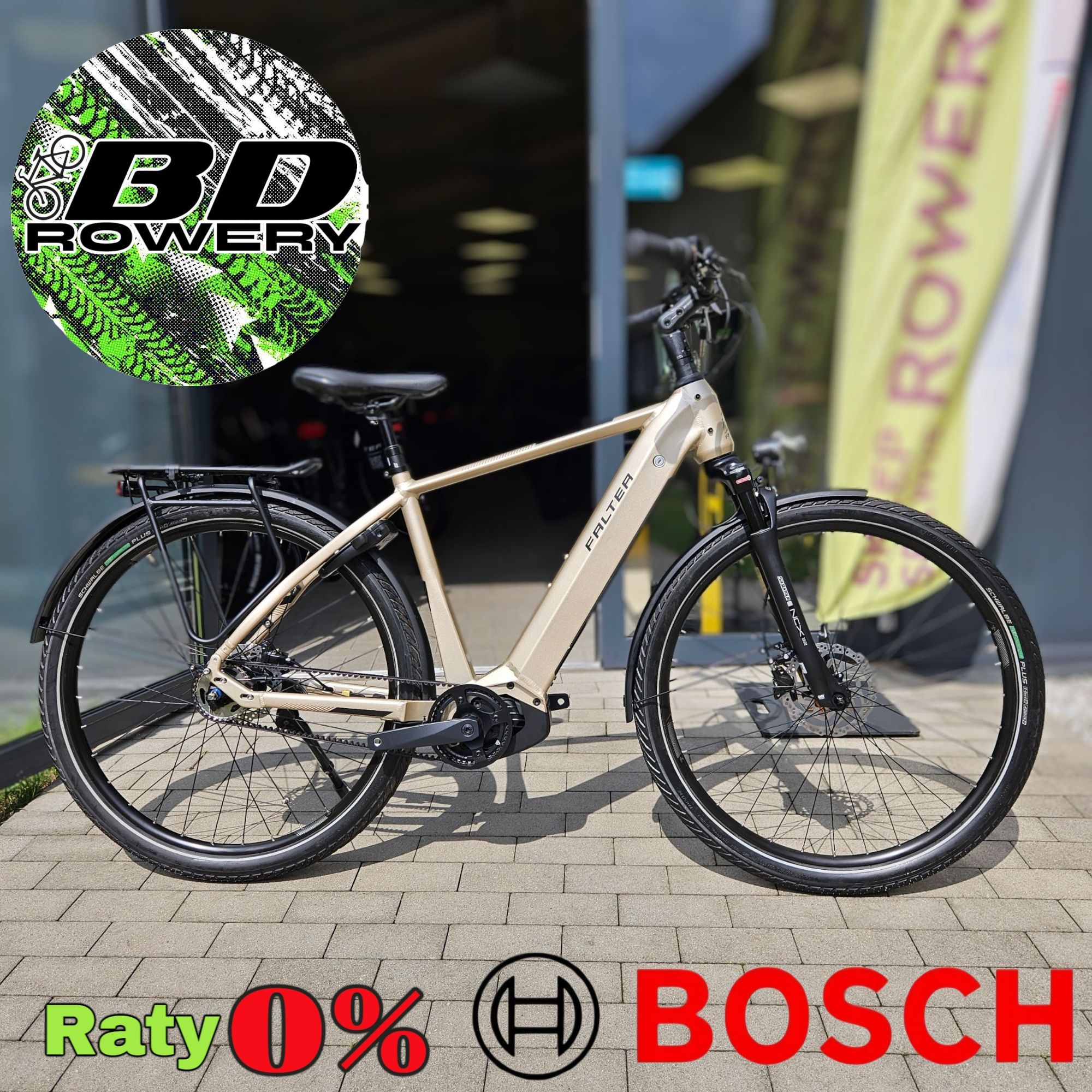 Rower elektryczny SUV E 9.5 roz.M 50cm Pasek Bosch 500Wh(059)