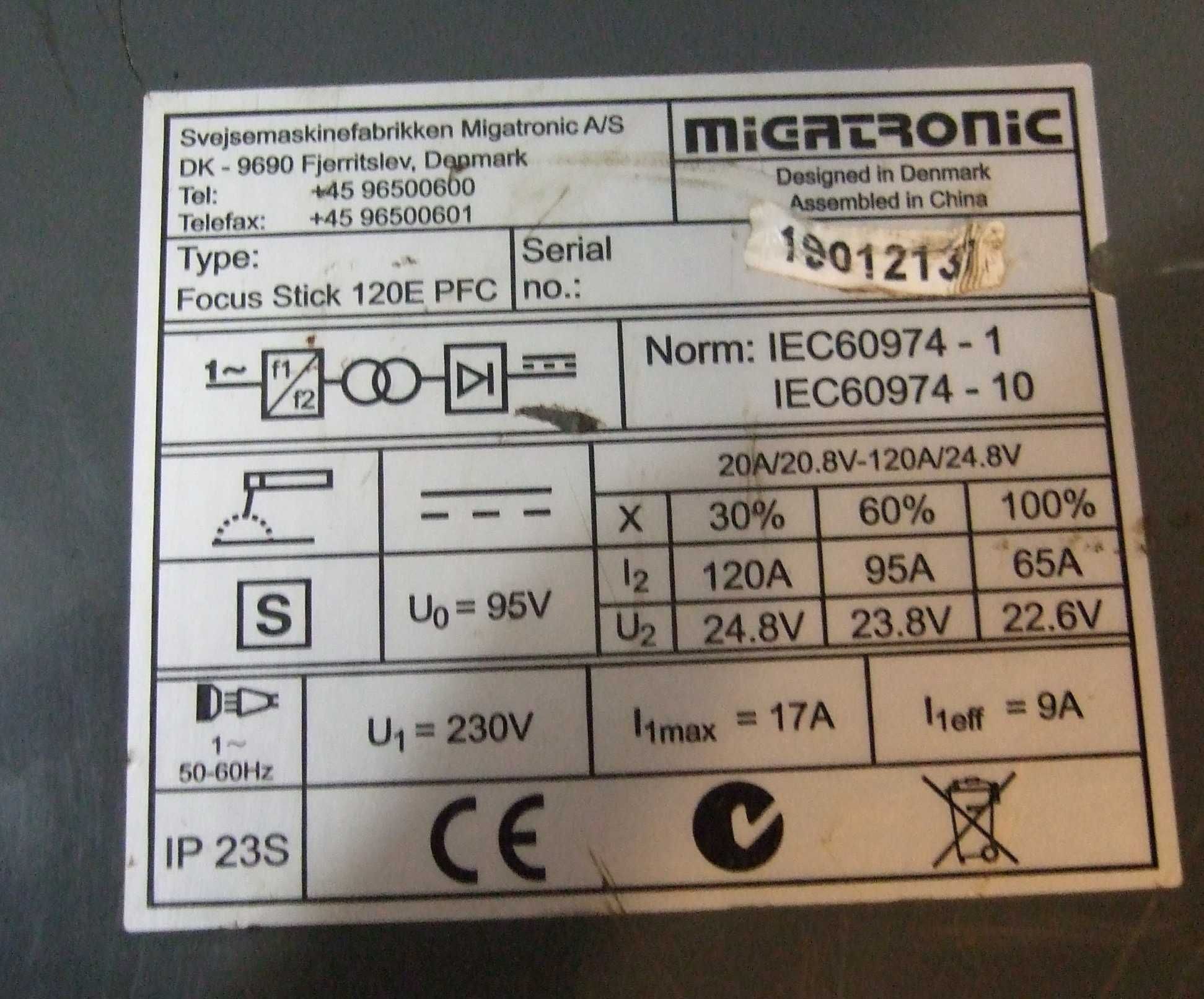 spawarka MIgatronic Focus Stic 120 E pfc