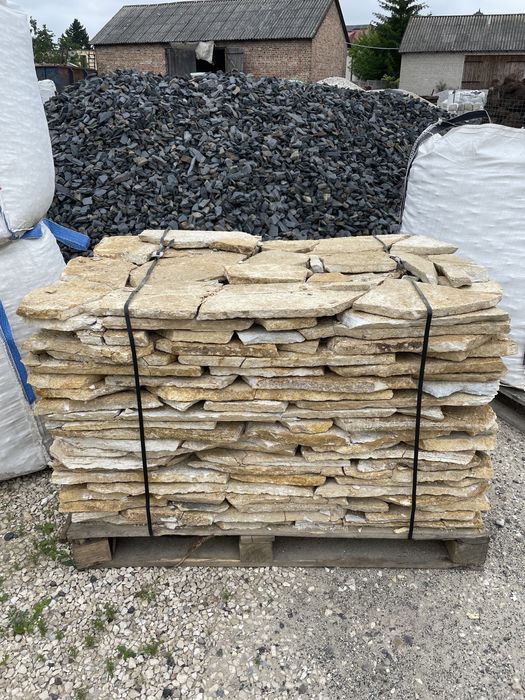 ŁUPEK NATURALNY Kamień Ogrodowy Elewacja Dzikówka Kominek