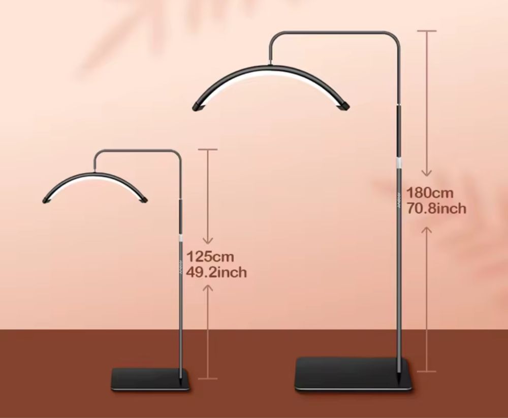 Lampa kosmetyczna polokragla