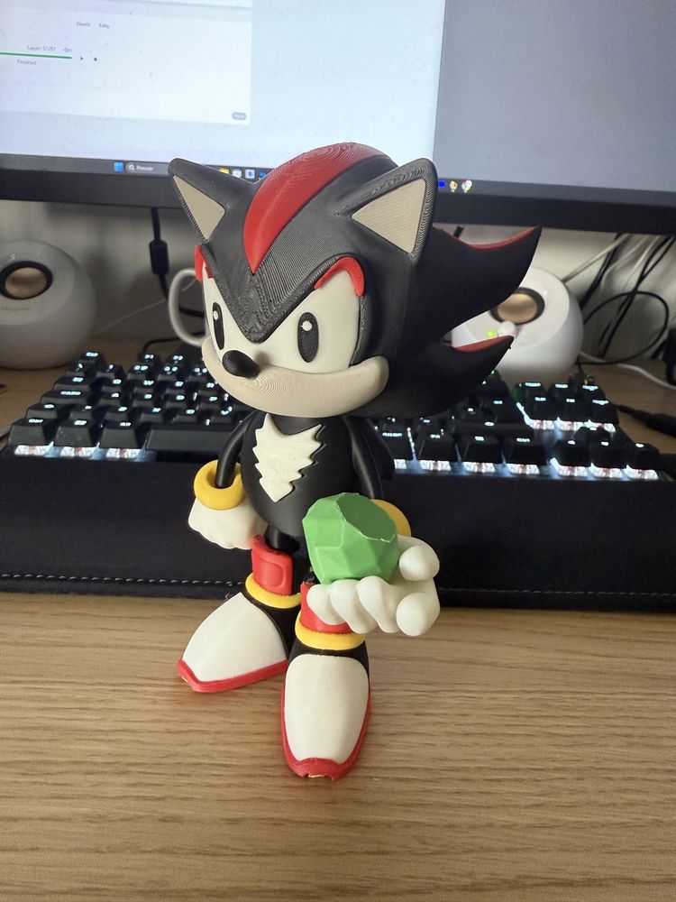 Sonic - Shadow figure 3d printed
