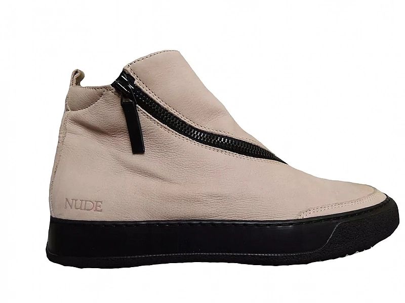 Nude Footwear Sneakers Zip Shoes Trampki Premium Skórzane