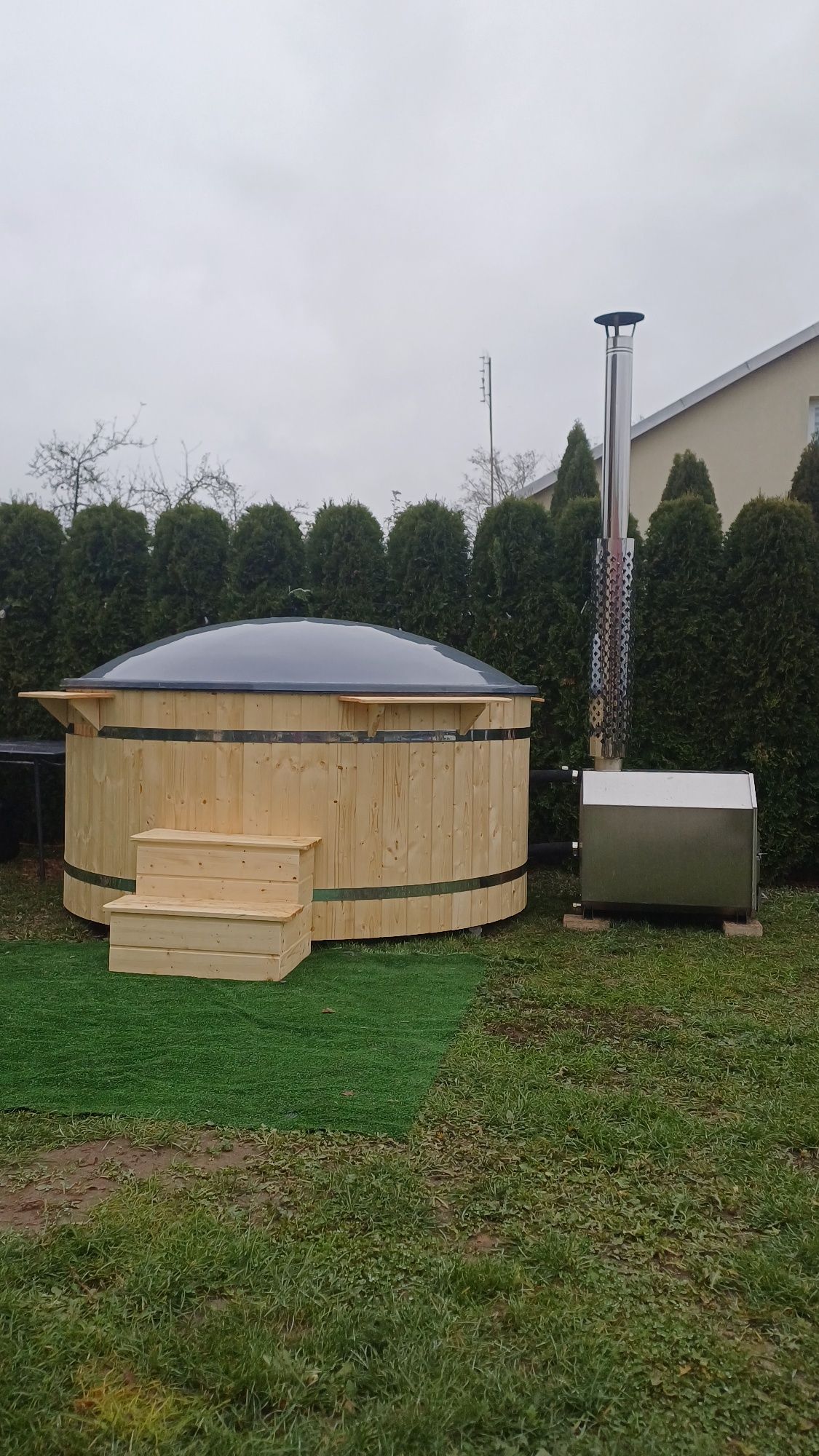 Bania,Balia ogrodowa z hydromasażem.Sr.200cm