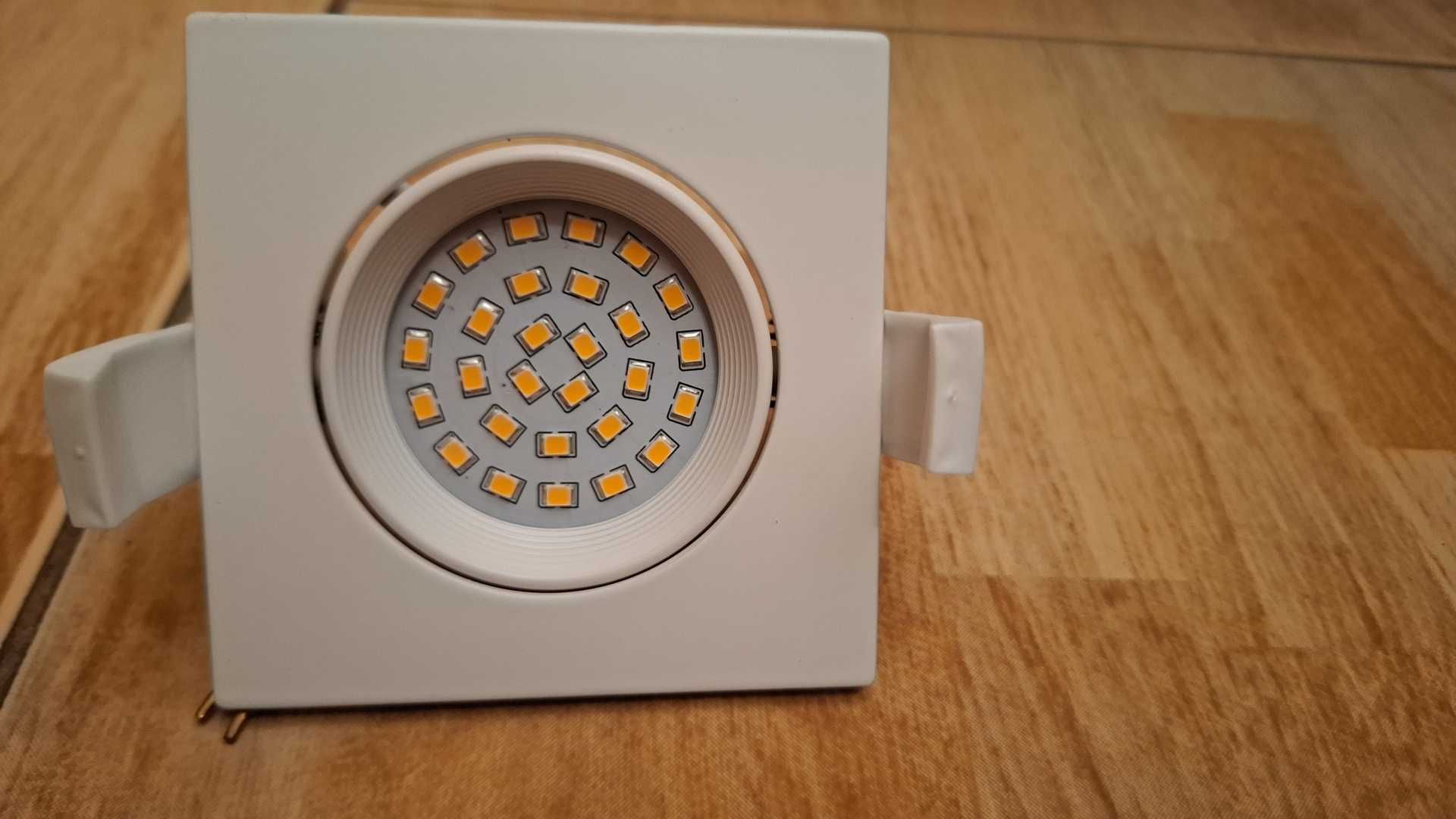 Led wpuszczany  4W 83x83mm biała oprawka