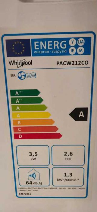 AC Portátil Whirlpool PACW212CO