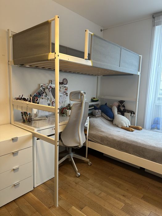 Łóżko piętrowe Ikea Vitval 90x 200