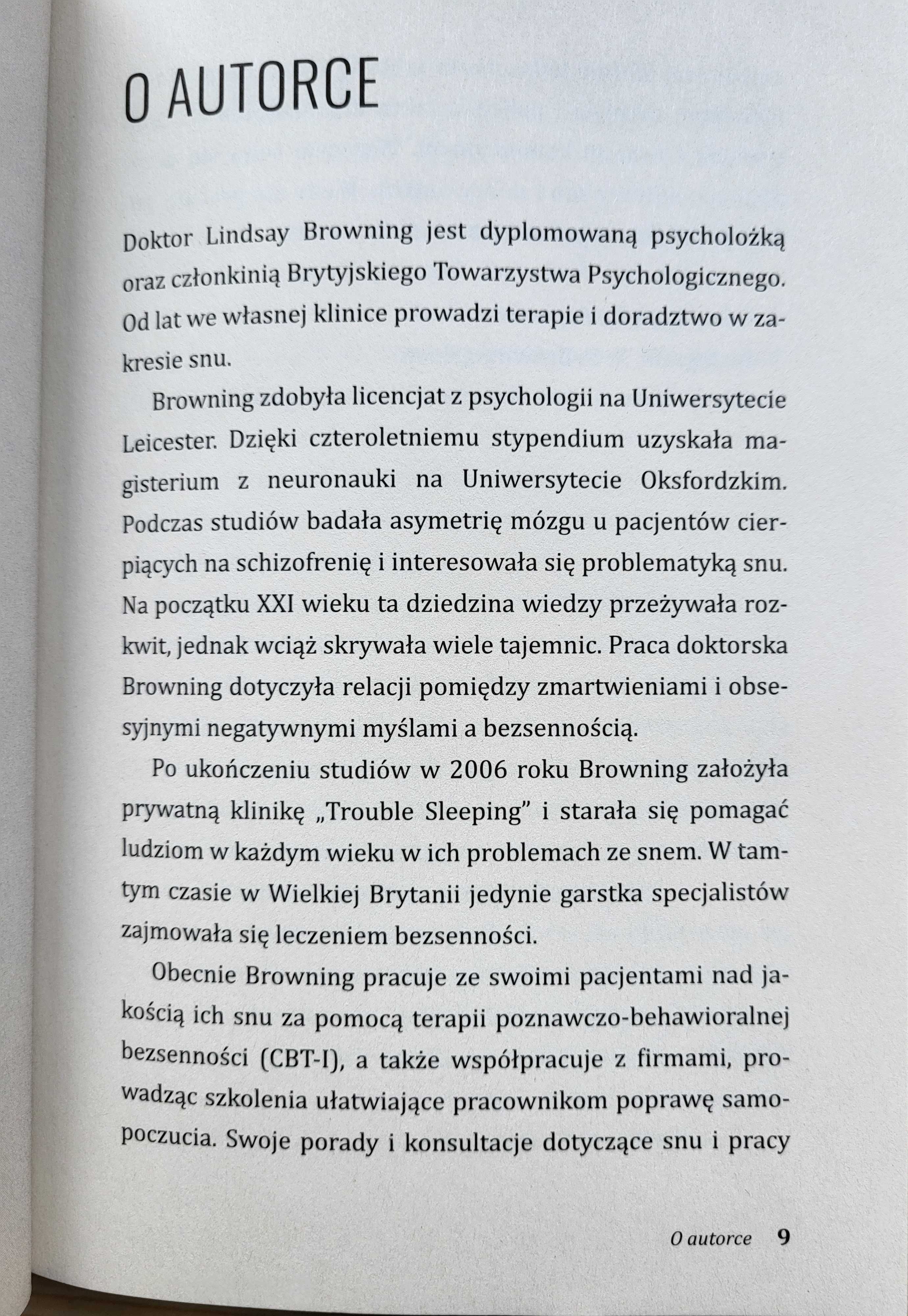 Lindsay Browning "Jak pokonać bezsenność" - NOWA - NAJTANIEJ na RYNKU!