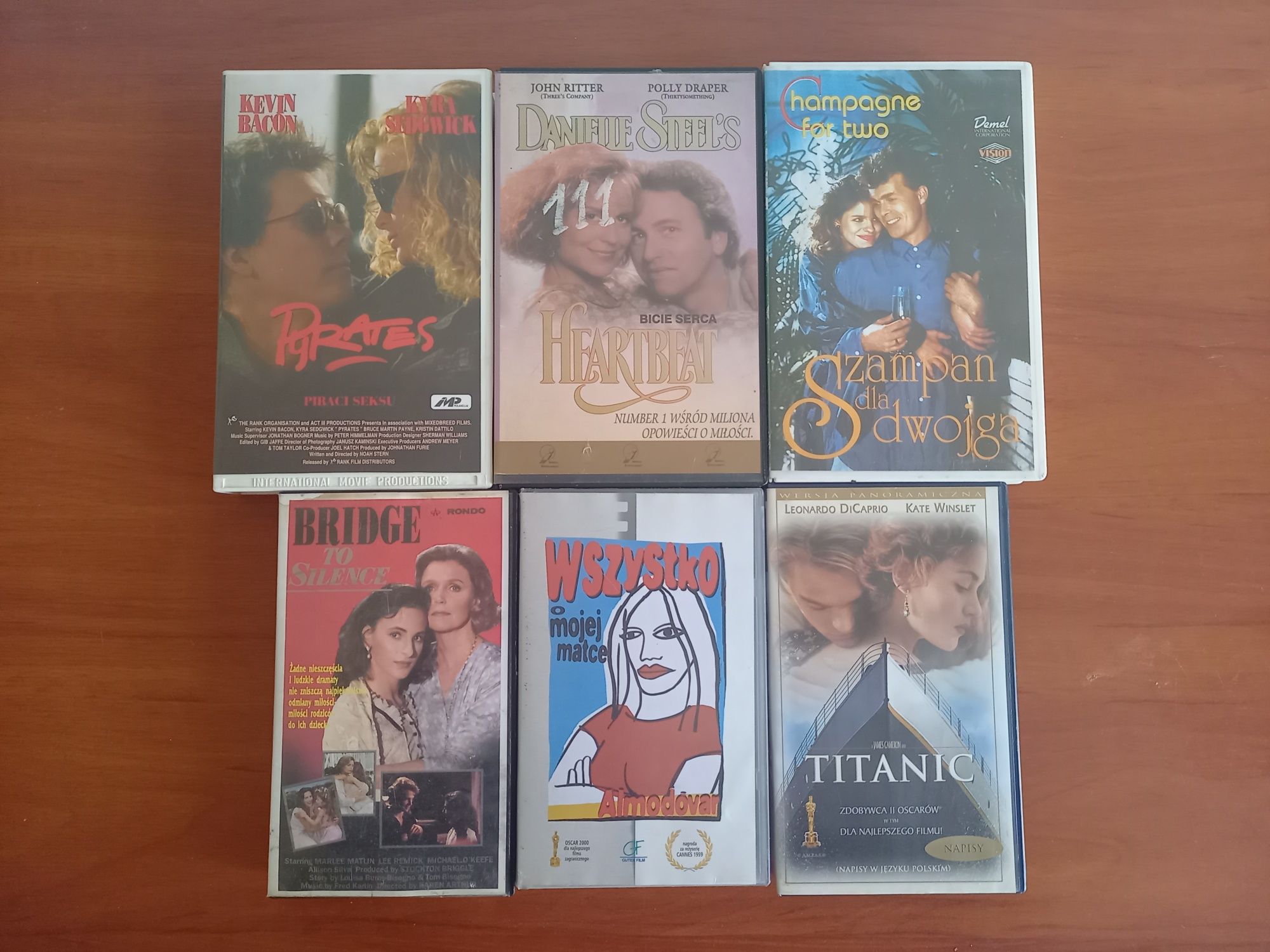6 Kaset VHS dramaty/melodramaty