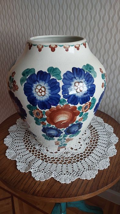 Duży wazon - fajans Włocławek, lata 50-60-te. WYJĄTKOWY !