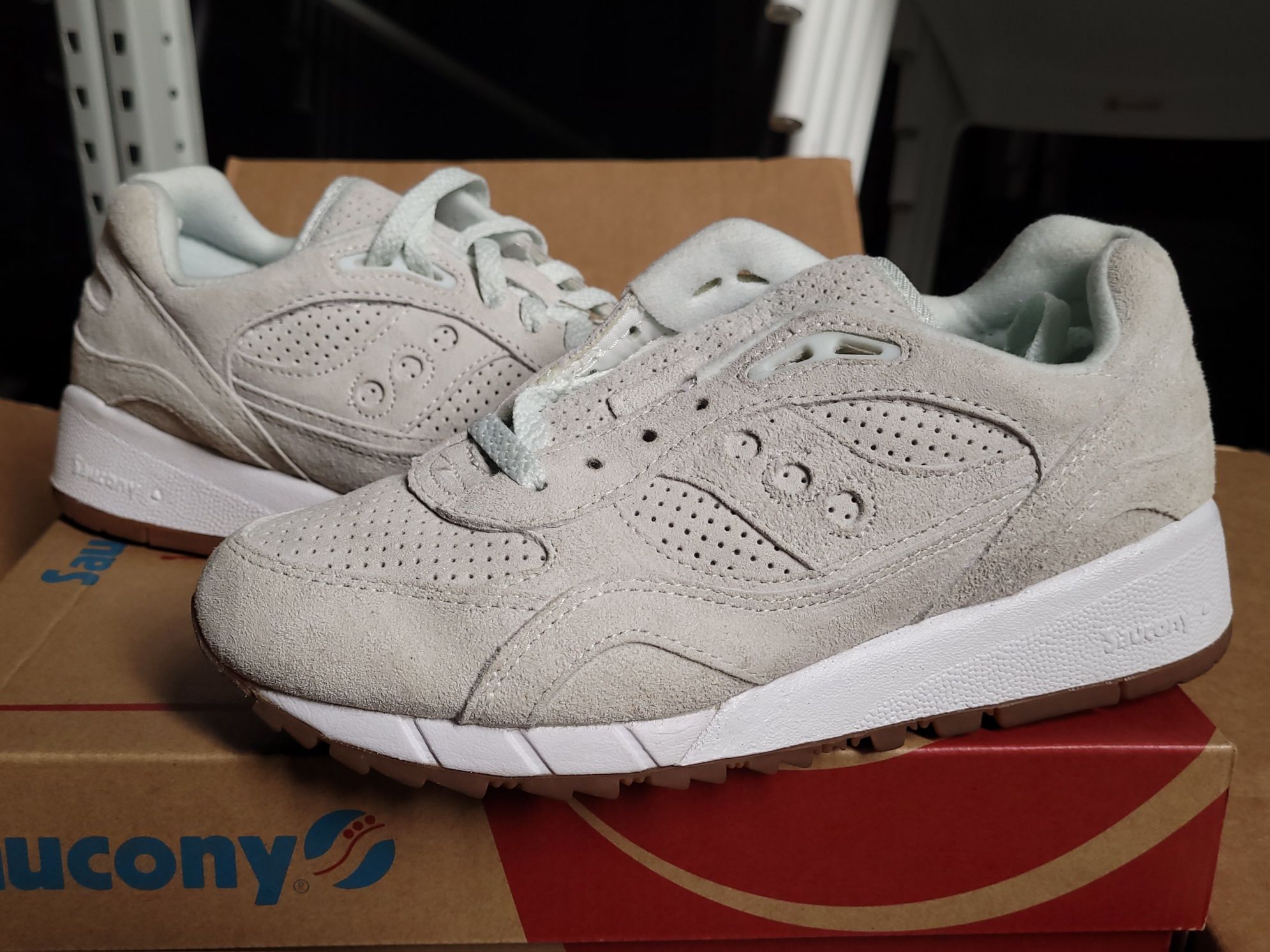 Saucony Shadow 6000 Suede Irish Coffee Creme US 7