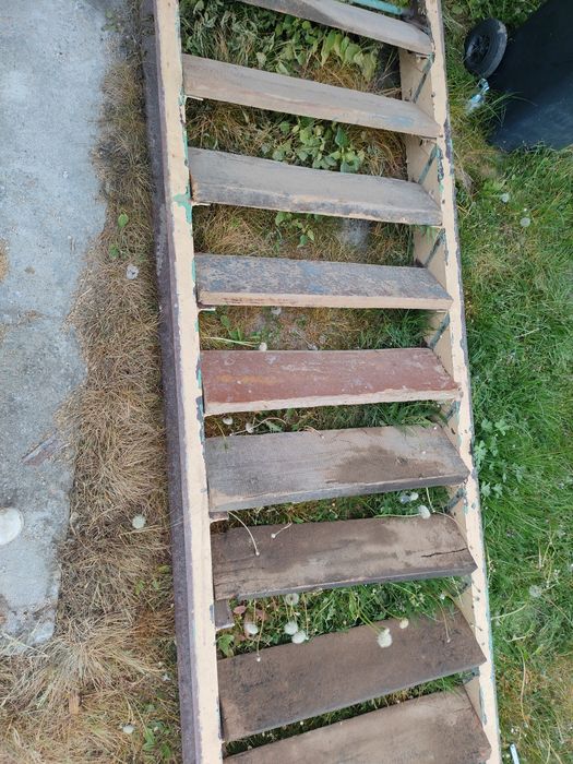Schody budowlane  4 m metalowe, masywne