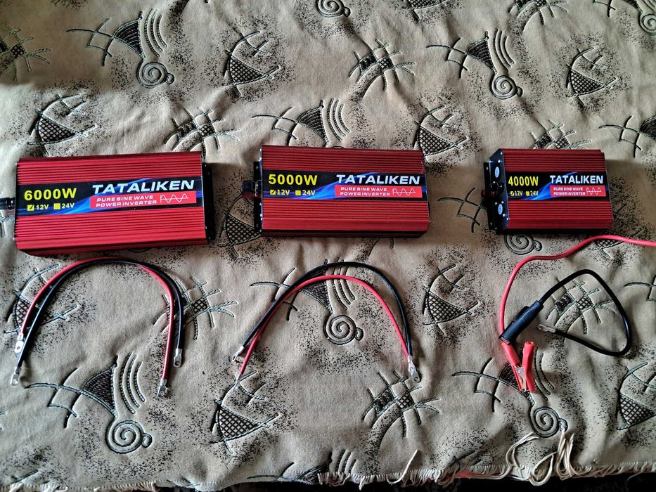 Инверторы Чистая синусоида. 12v и 24v  Новые.