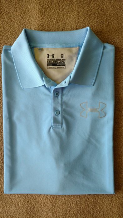 Niebieska koszulka polo marki Under Armour Coldblack, rozmiar XL