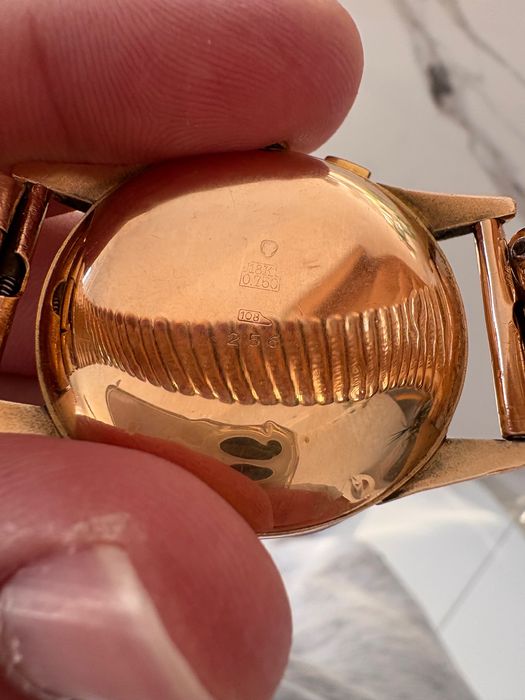 Piękny Męski Złoty Zegarek Pr.750 Zobacz 190zl za gram