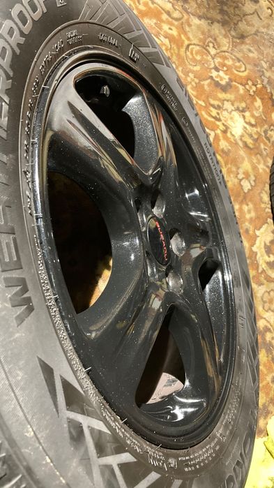 Komplet alufelg Subaru 5x100 opony zimowe