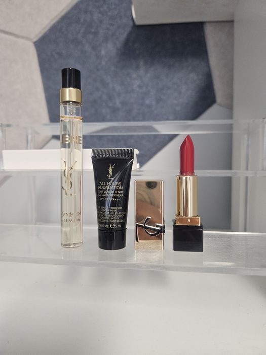 Zestaw YSL pomadka RM rouge Libre + podkład LN4