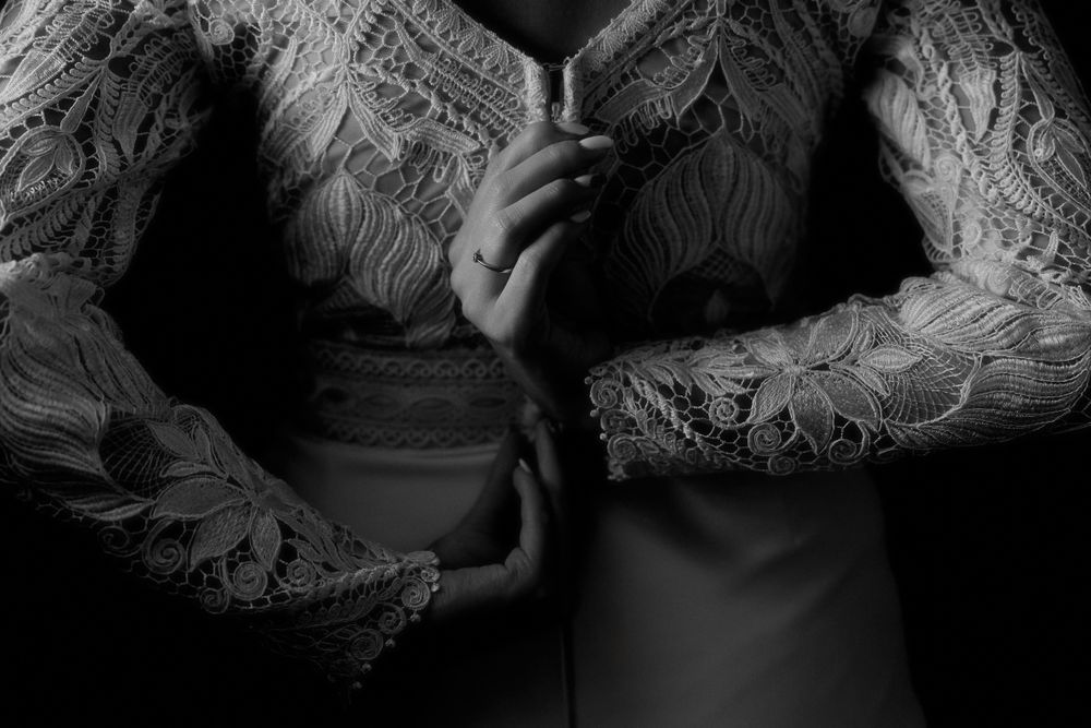 Suknia ślubna rybka