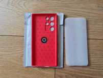 Etui, case, Samsung S22 Ultra 5G, czerwone, uch. magnetyczny