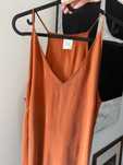 Letnia sukienka Elementy Wear, ruda, cupro 100%