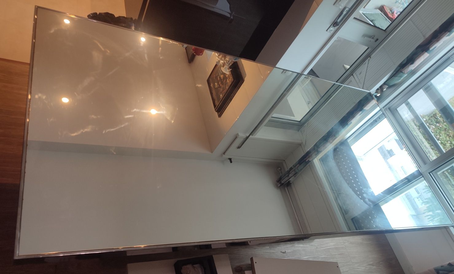 Mesa de Jantar Espelhada 8 Lugares