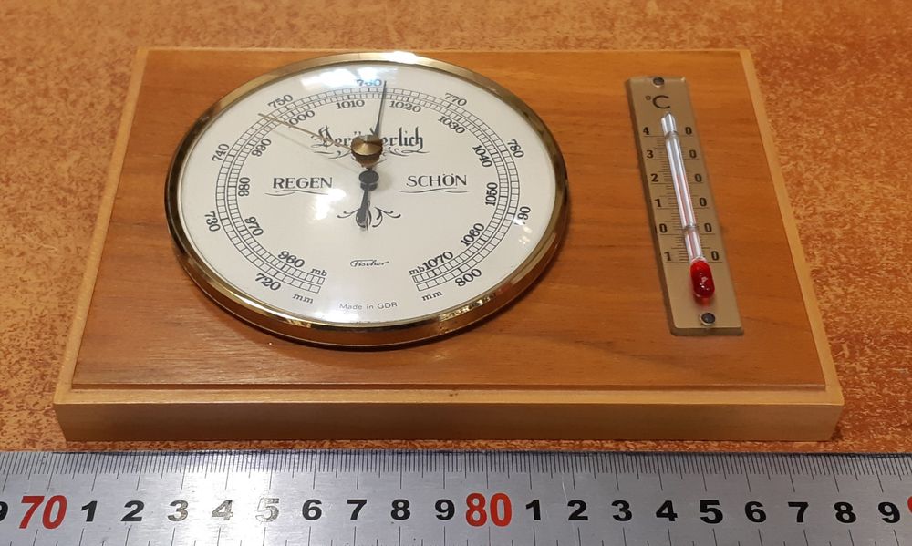 Барометр с термометром Fischer рабочий