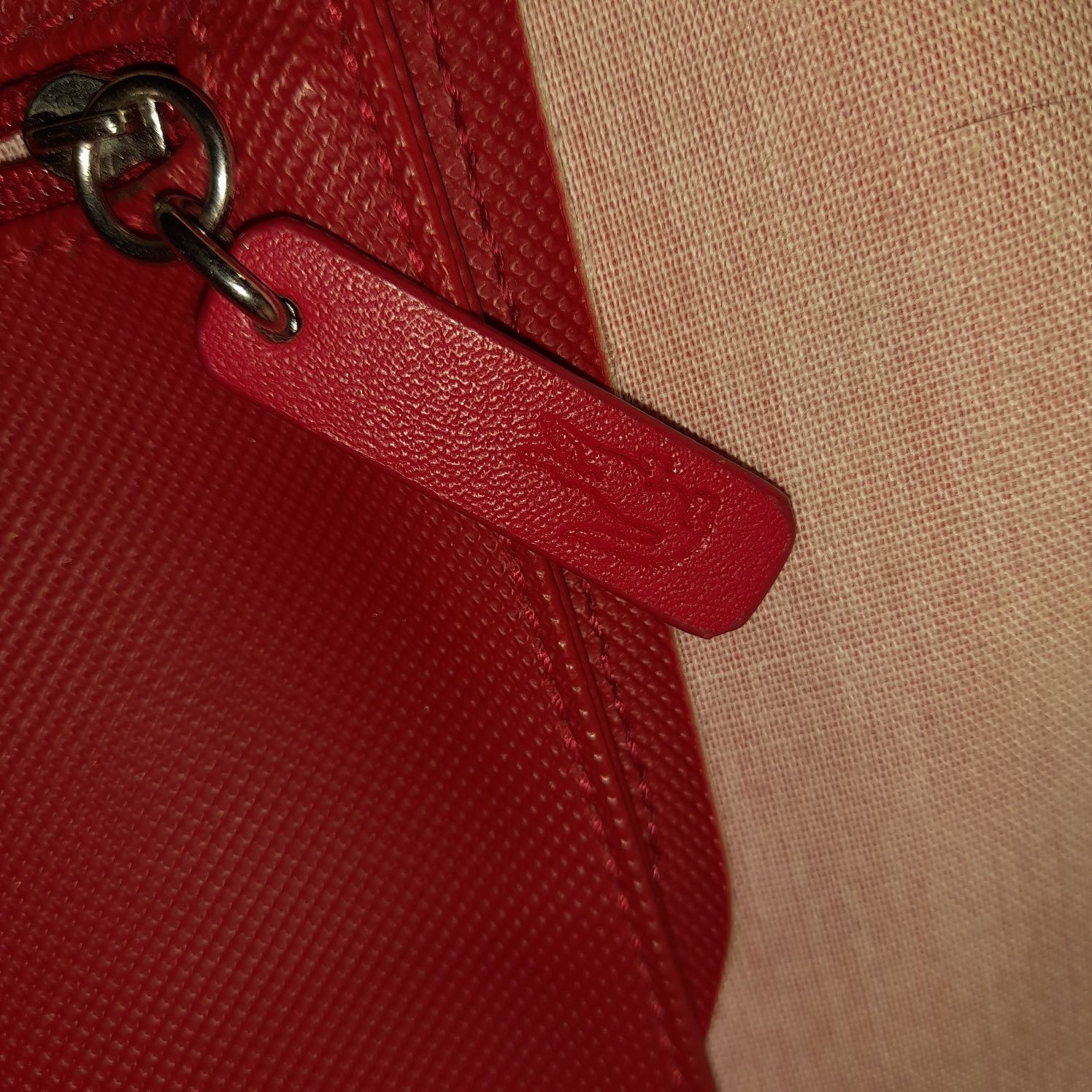 Lacoste czerwona torebka torba