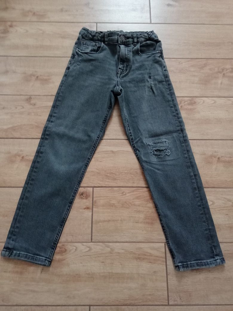 Zara spodnie jeansowe chłopięce 140