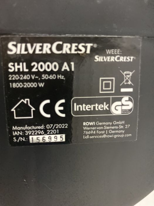 Aquecedor SilverCrest
