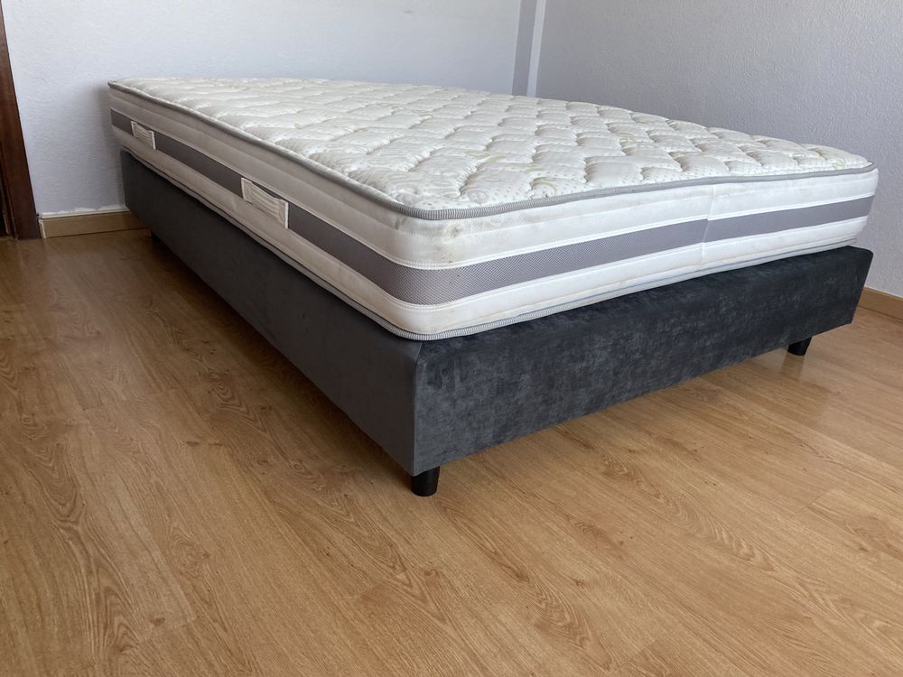 Cama nova com colchao usado impecavel com transporte