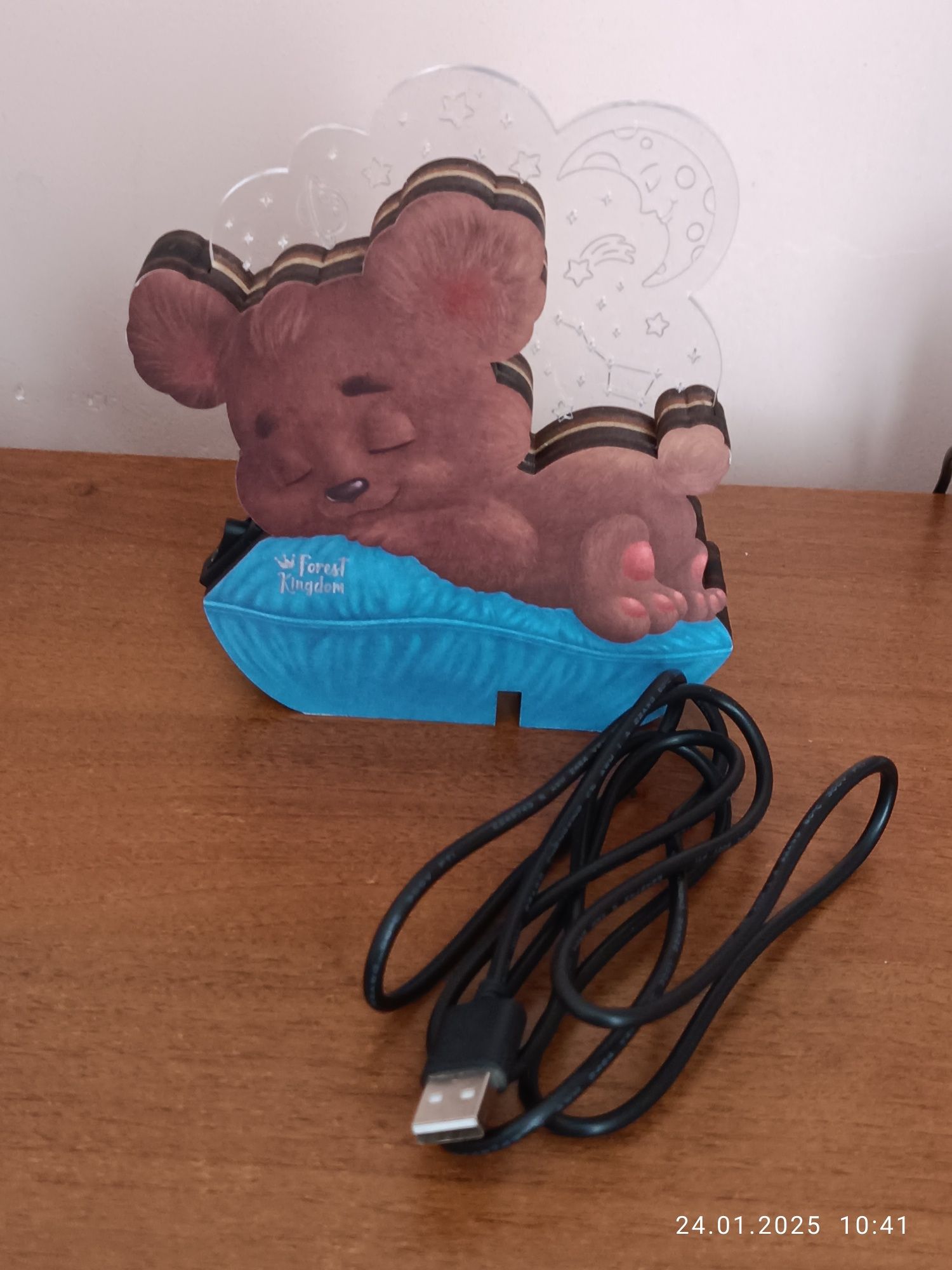 Дитячий світильник - нічник "Ведмедик" (USB) Forest kingdom.