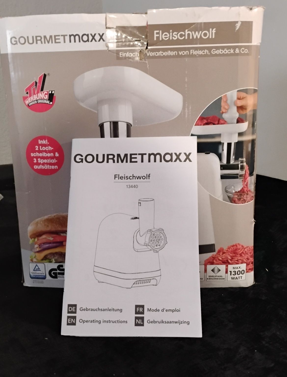 Nowa maszynka do mielenia mięsa firmy Gourmetmaxx 1300 W