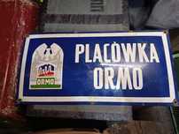 Tablica emaliowana ORMO milicja PRL LOFT Bauhaus Vintage Retro
