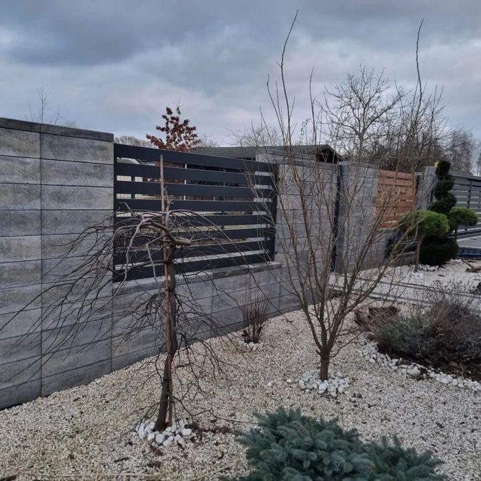 Ogrodzenie Brama Przęsła Furtka Pustak Gładki Łupane Joniec Płot