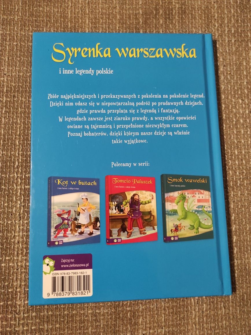 Książka Syrenka warszawska i inne legendy polskie.