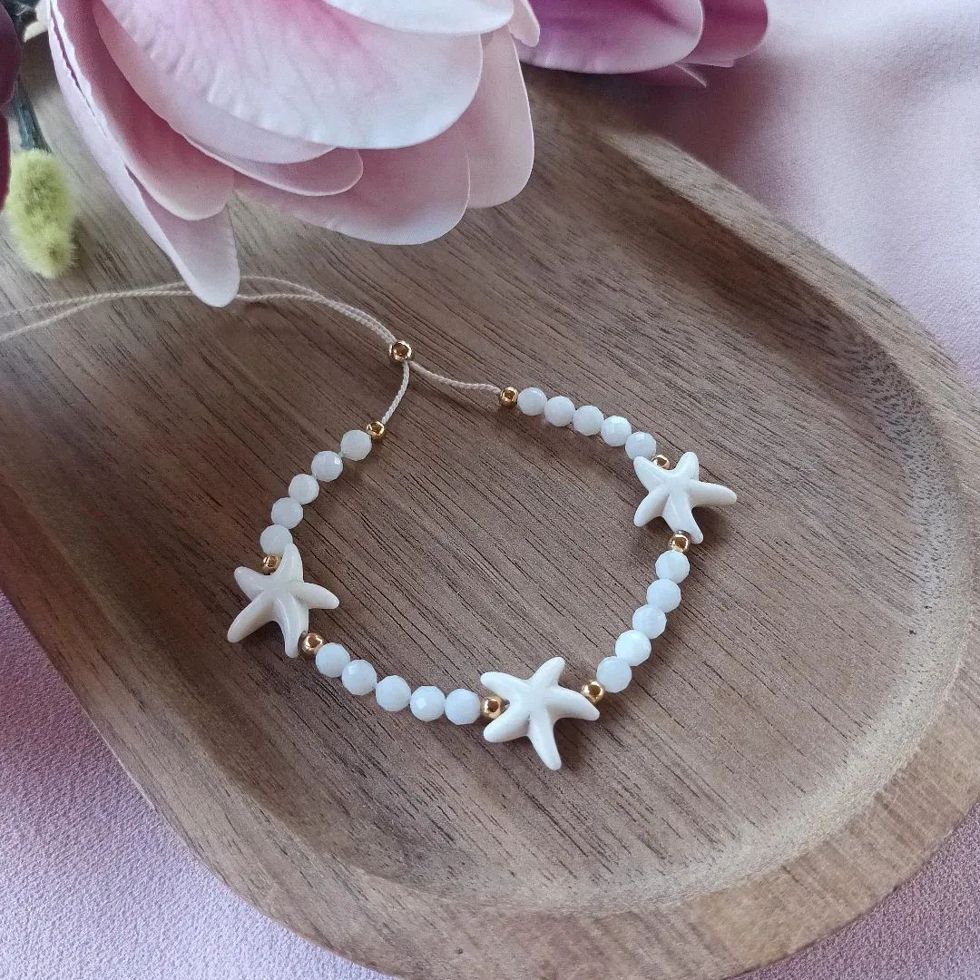 Damska bransoletka letnia. Prezent. Handmade. Rękodzieło.