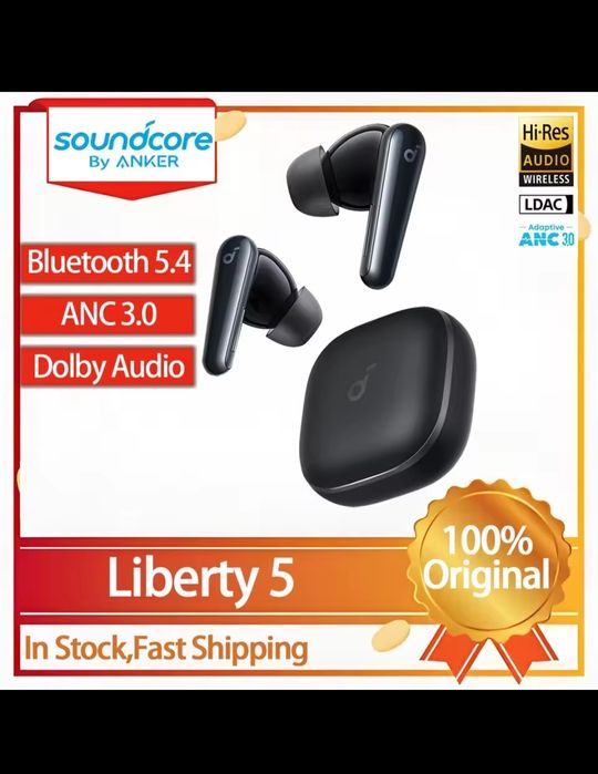 Anker Soundcore Liberty 5 Bluetooth 5.4/ANC 3.0/LDAC/HI-RES/Dolby Audi