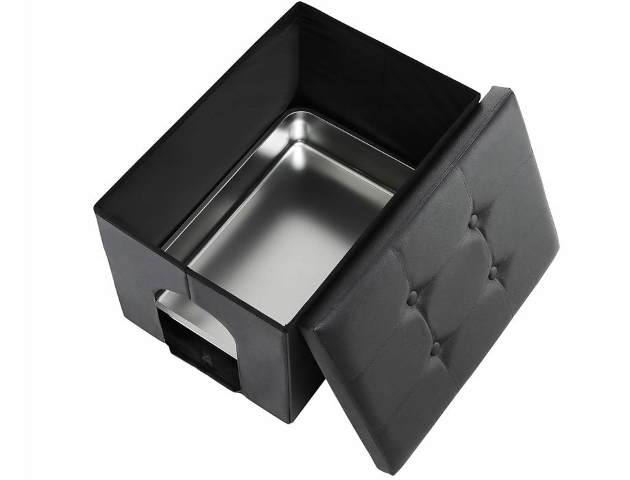 Meexpaws Obudowa Kuwety Dla Kota - Ukryta Kuweta Ze Stali Nierdzewnej