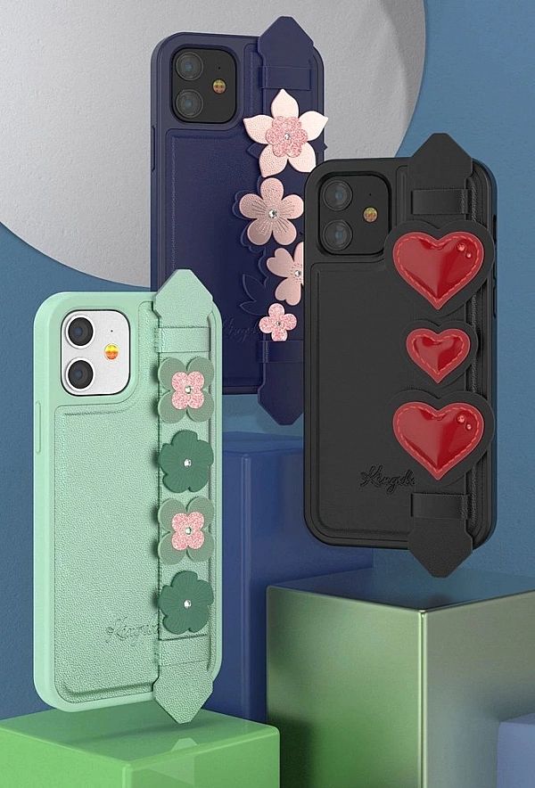 Kingxbar Sweet Series żelowe etui ozdobione oryginalnymi Kryształami S