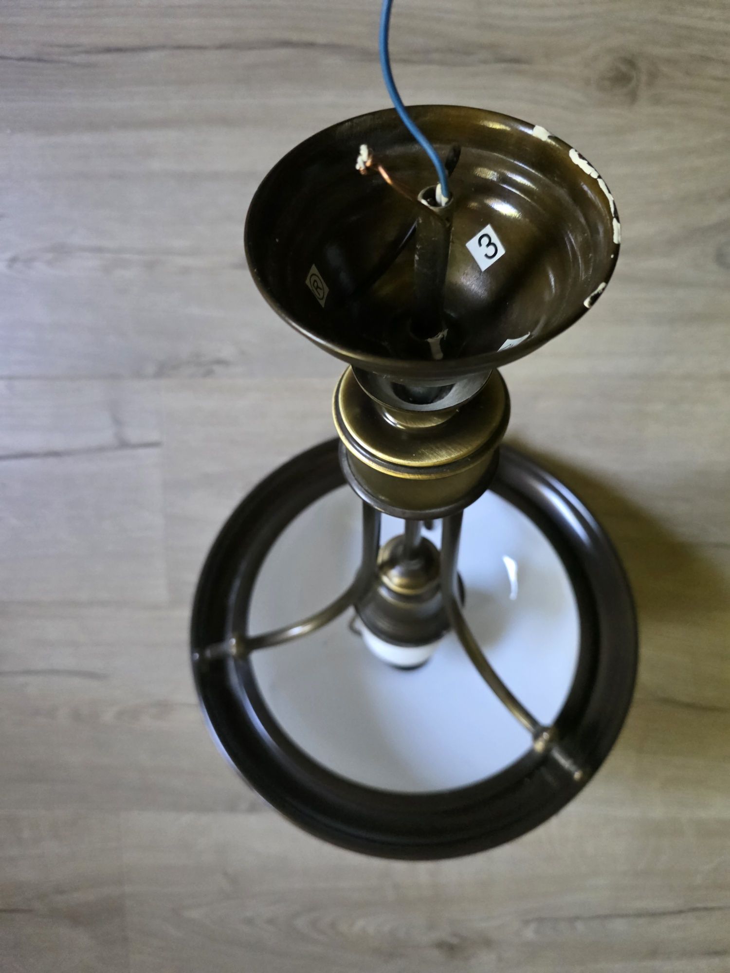 Lampa sufitowa mosiężno - patynowa Jupiter