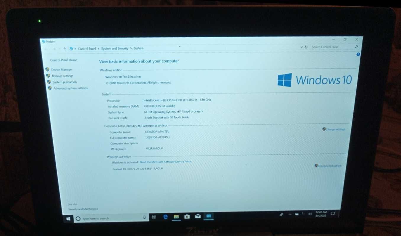 Продам новий планшет Zinox Edge 4/64Gb. Windows 10.