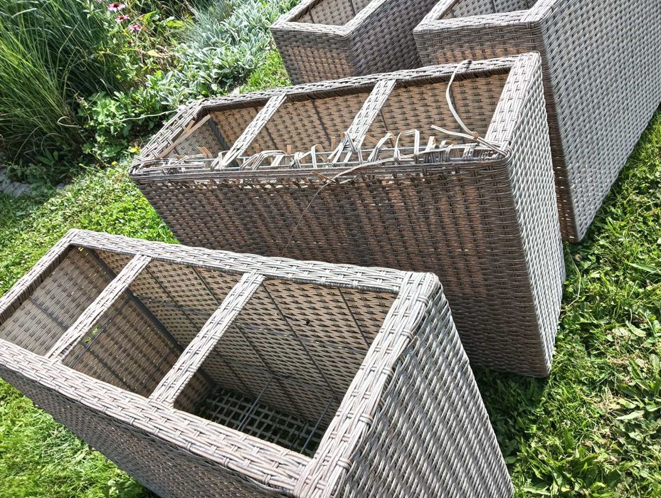 Doniczka technorattan Jysk 2szt + 2szt gratis STOKKAND