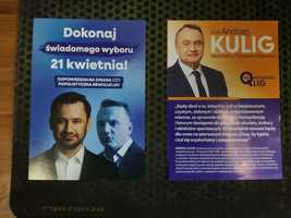 Materiały wyborcze prezydent Krakowa Gazety, ulotki Gibała Miszalski