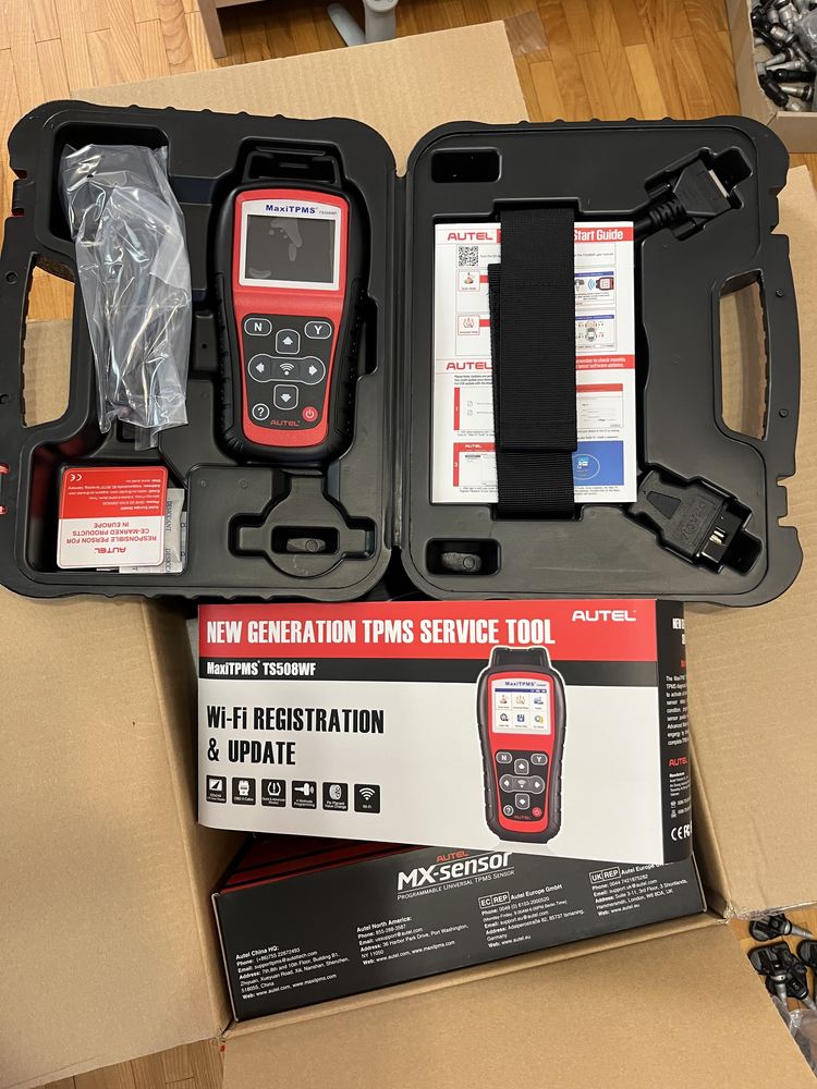 Autel TS 508 tpms диагностика прошивка датчики давления шин