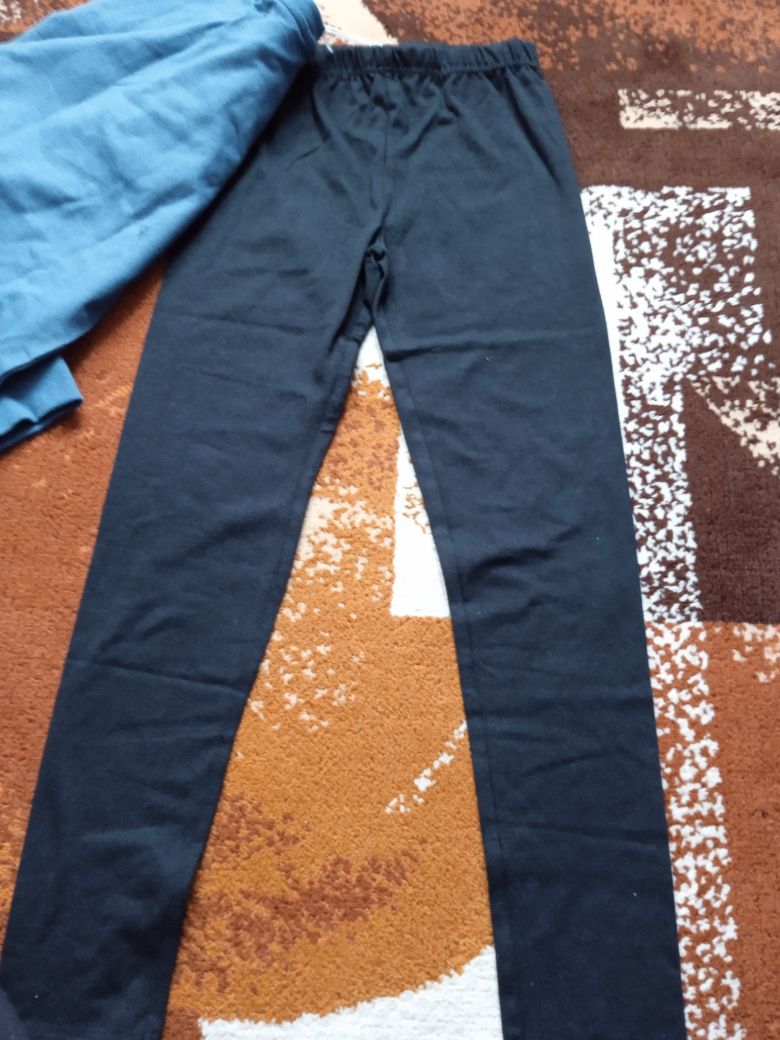 Nowy komplet dla dziewczynki bluza i legginsy rozmiar 134