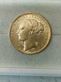 Libra ouro 1871 / Rainha Vitória