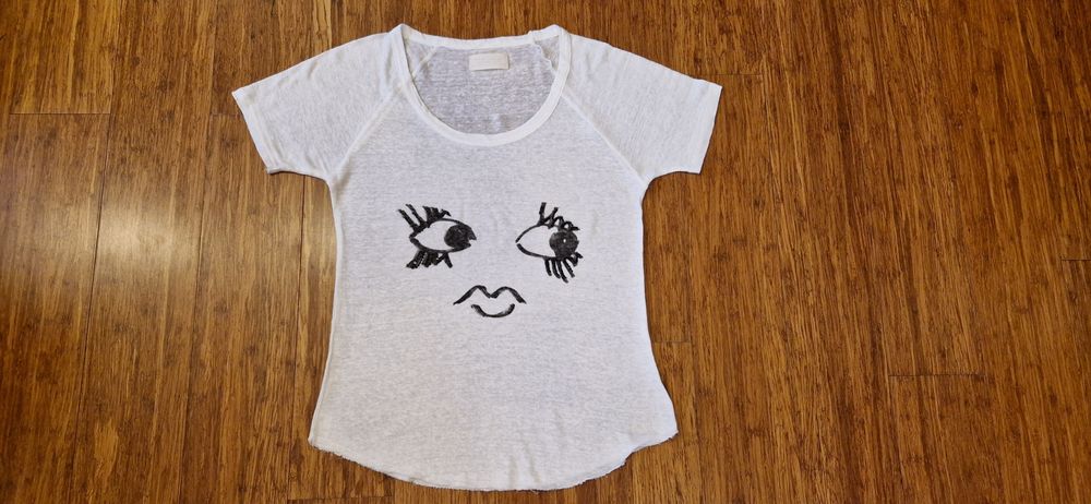 Zara tshirt bluzka 100% len rozmiar S/M