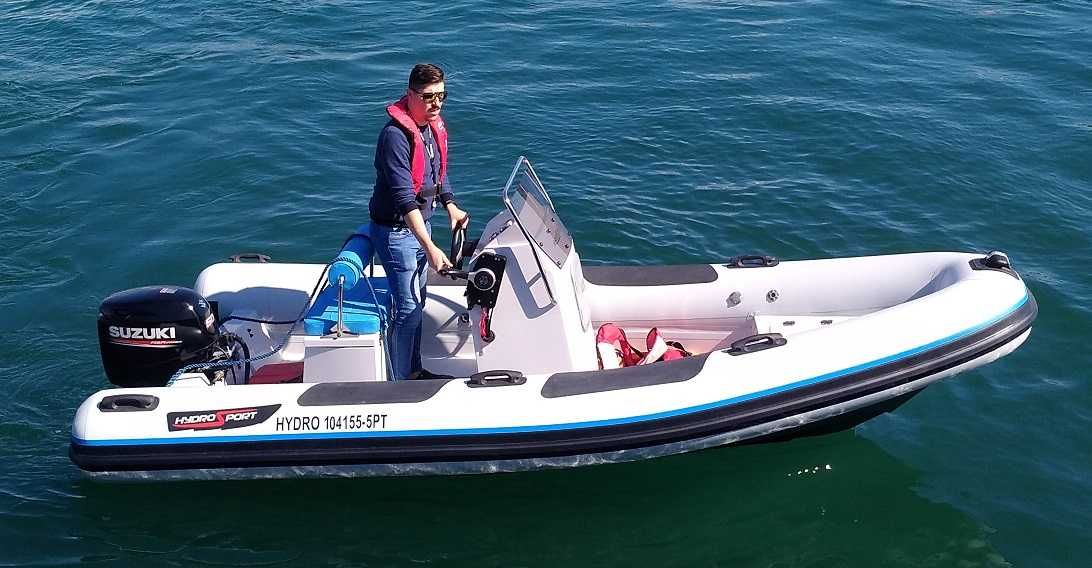 Compre português Hydrosport RIB474 semi-rigido para pesca e passeio