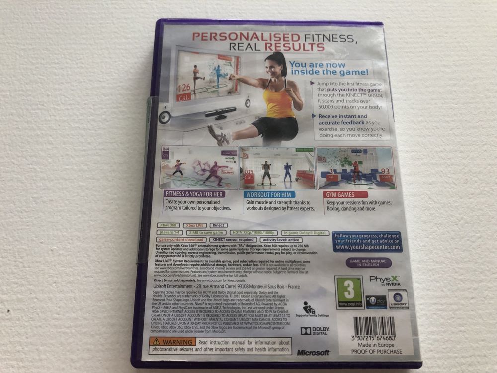 Your shape fitness evolved xbox 360 kinect