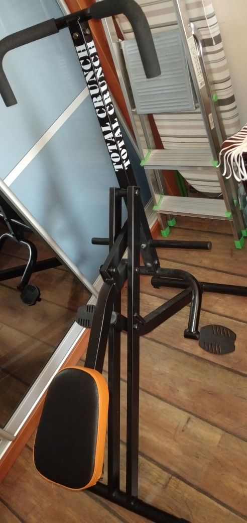 Total Crunch Urządzenie do treningu fitness typu cardio, czarne, metal